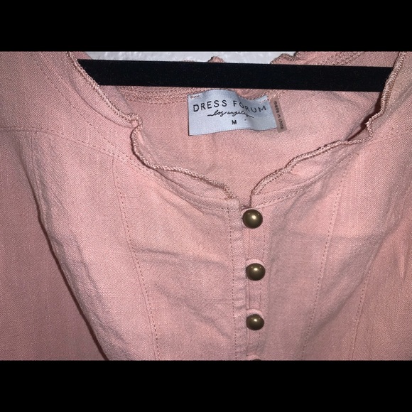 Light pink Sleeveless Tank Top Blouse, Medium - Picture 5 of 5